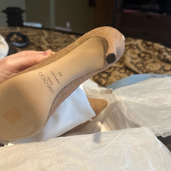 Jimmy Choo Romy Chantilly Lace. EU Size 40. US size 10. - Picture 3 of 9